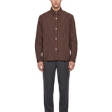 Camicia 4.0 in cotone marrone 