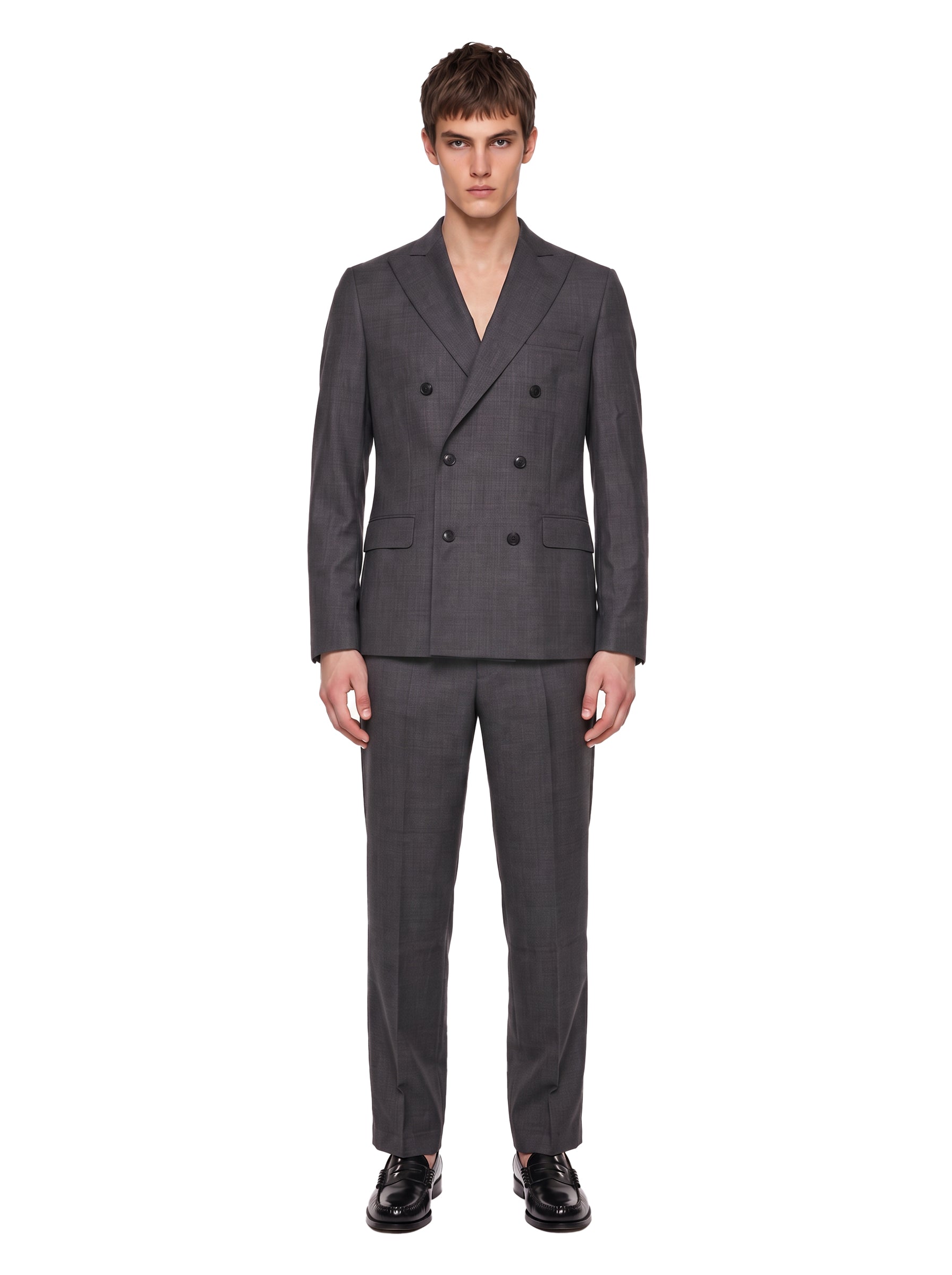 Pantaloni sartoriali 2.0 in lana grigio 