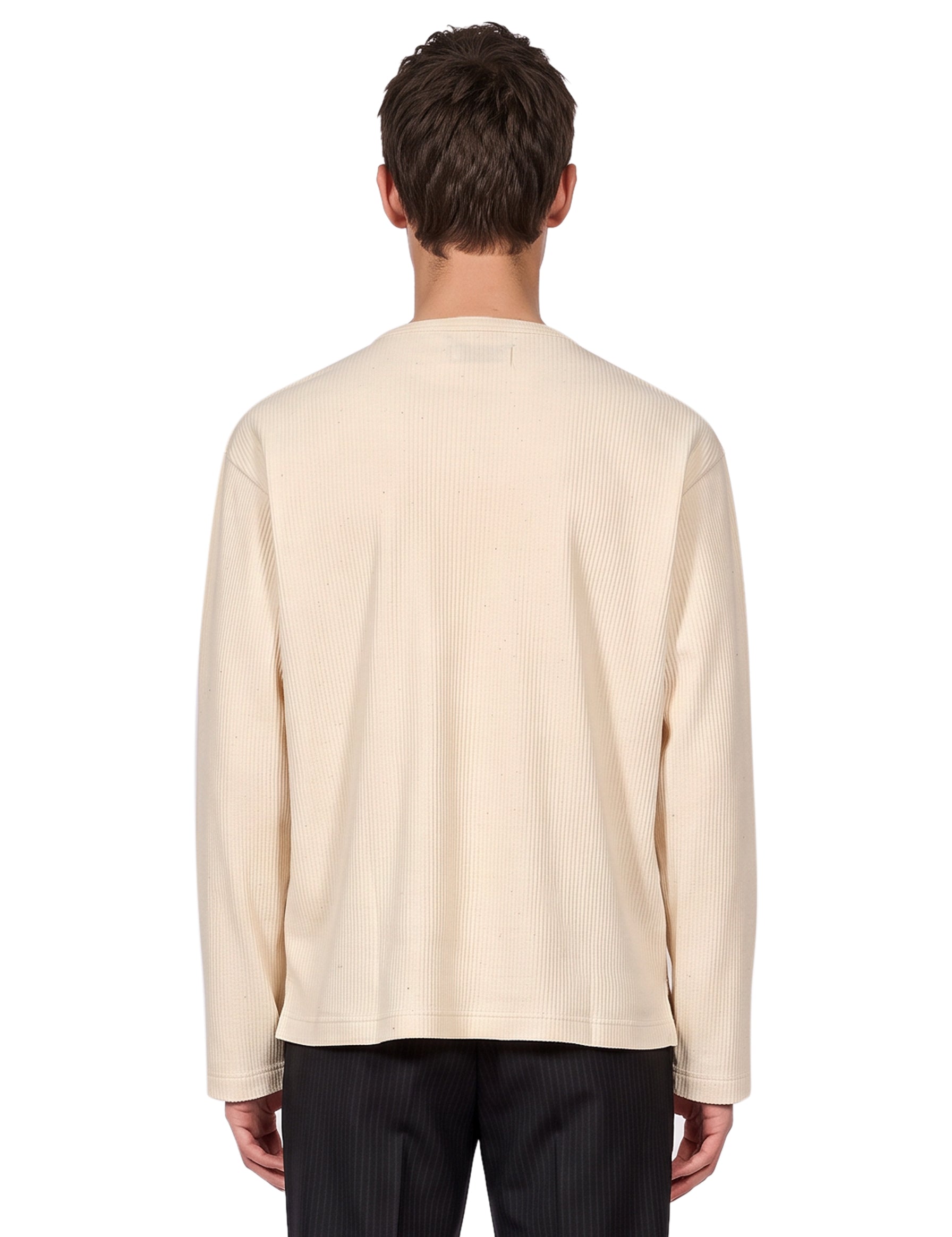 Felpa 1.0 in cotone organico avorio 