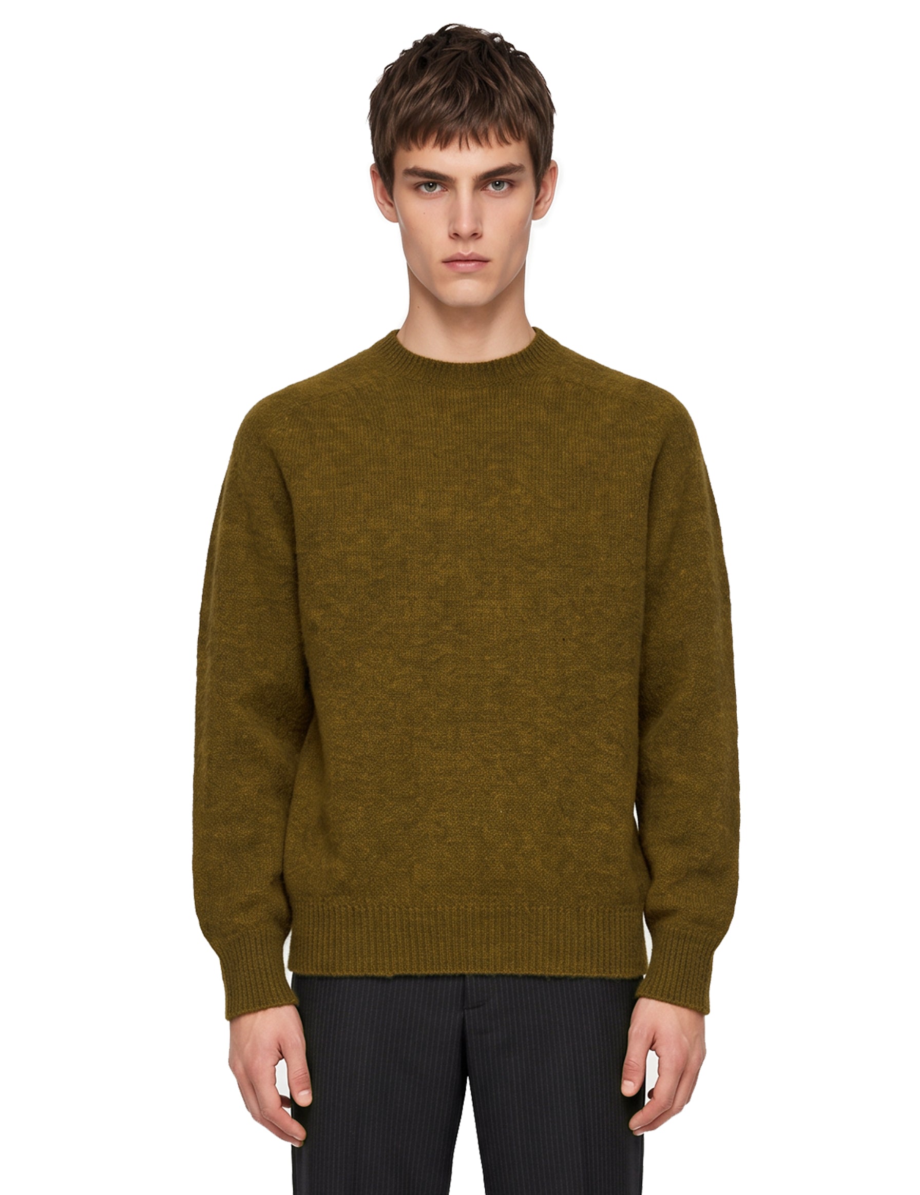 Maglione 2.0 in lana verde militare 