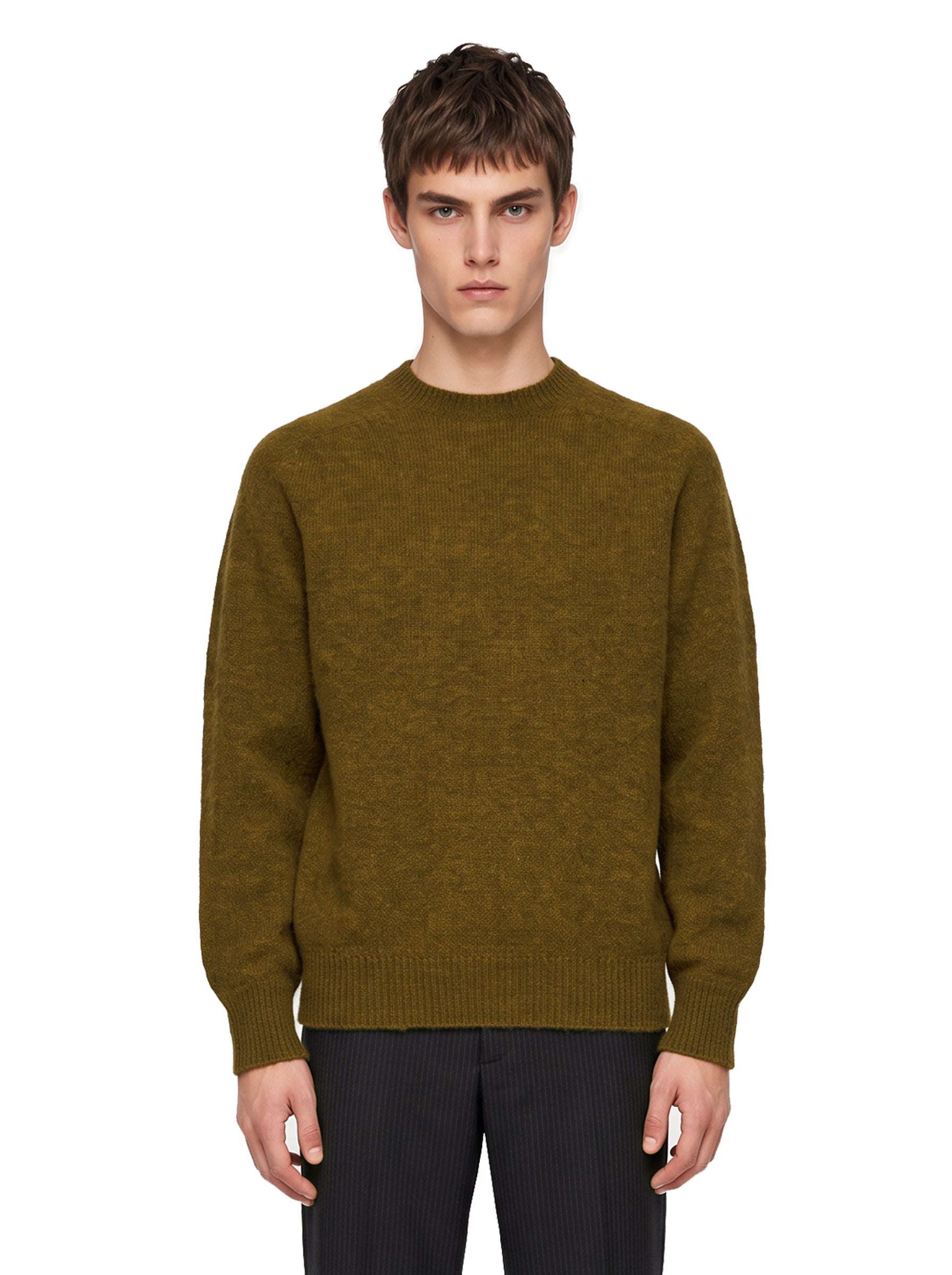 Maglione 2.0 in lana verde militare 