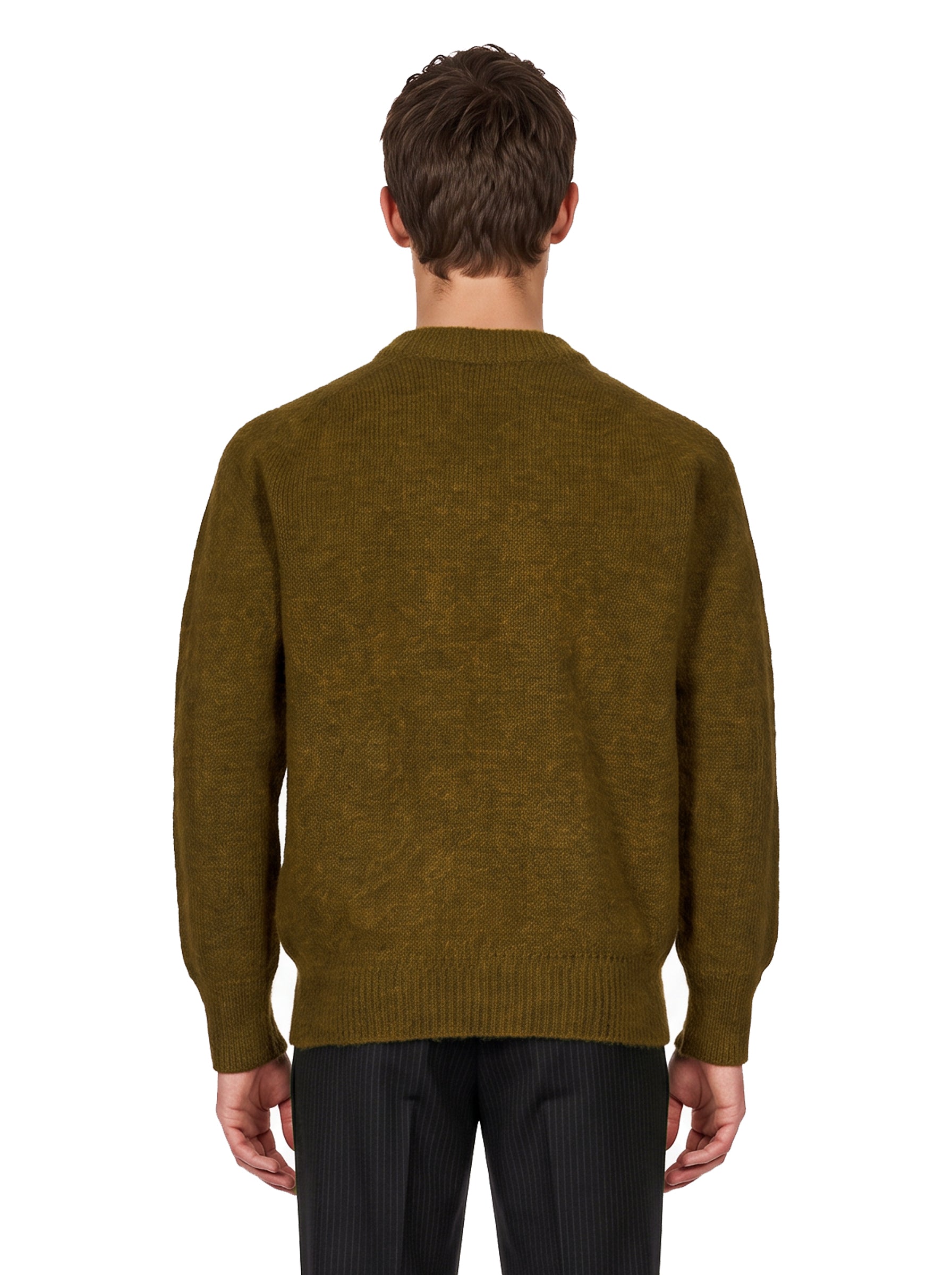 Maglione 2.0 in lana verde militare 