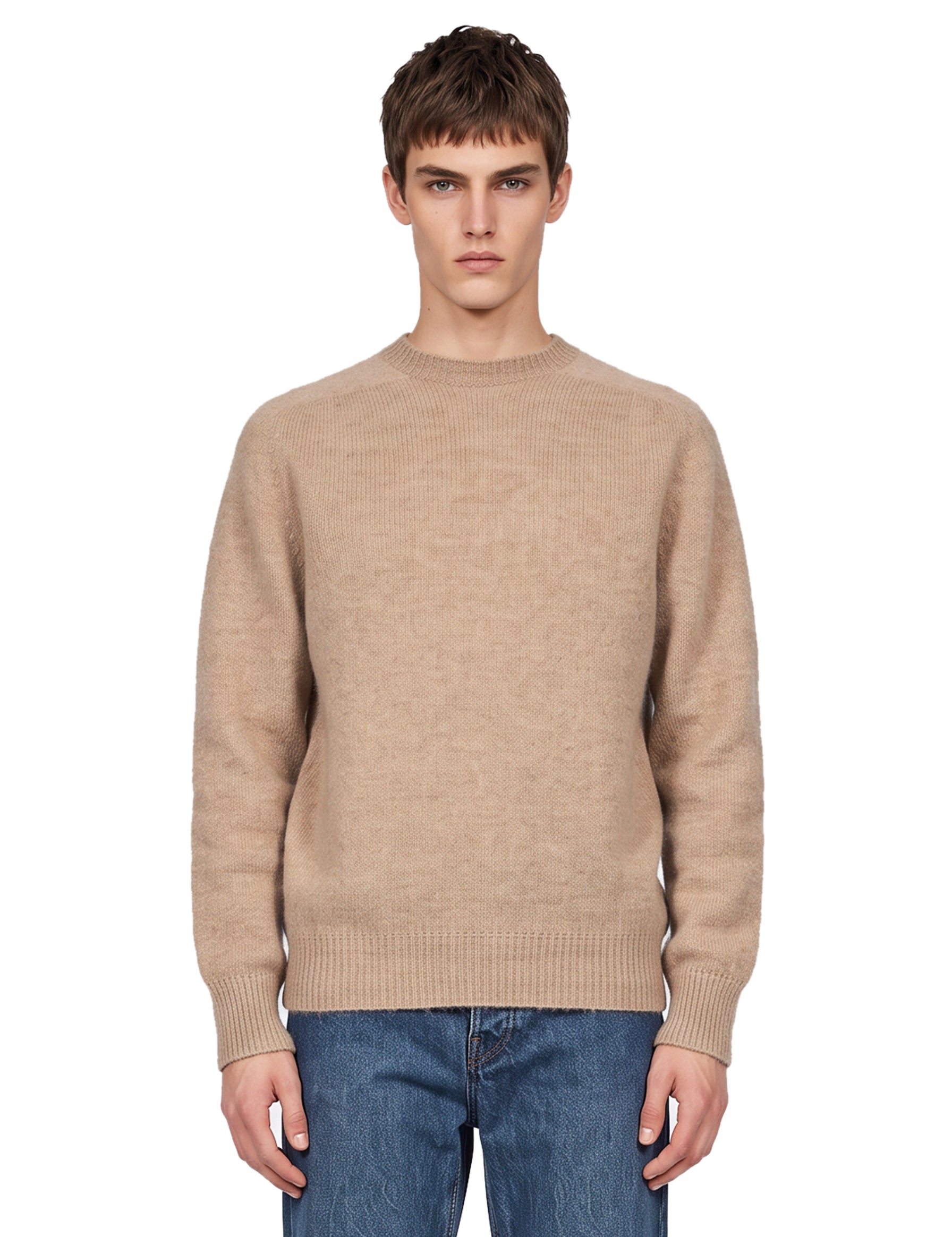Maglione 2.0 in lana beige 