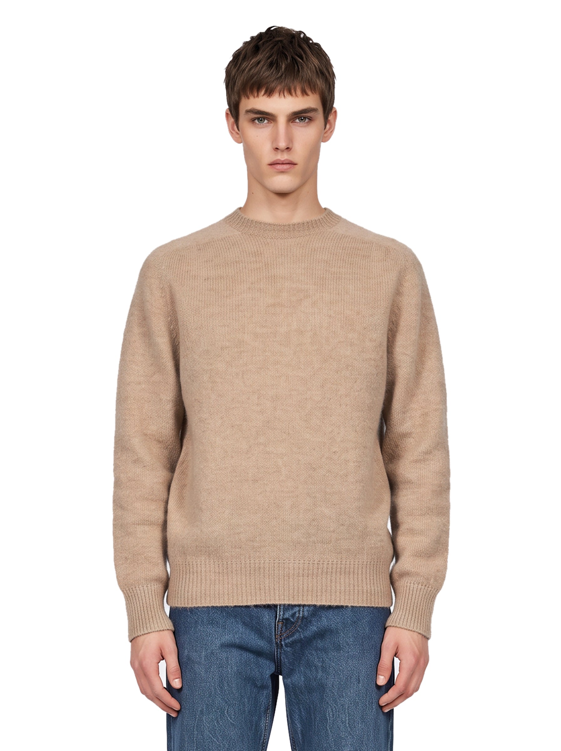 Maglione 2.0 in lana beige 