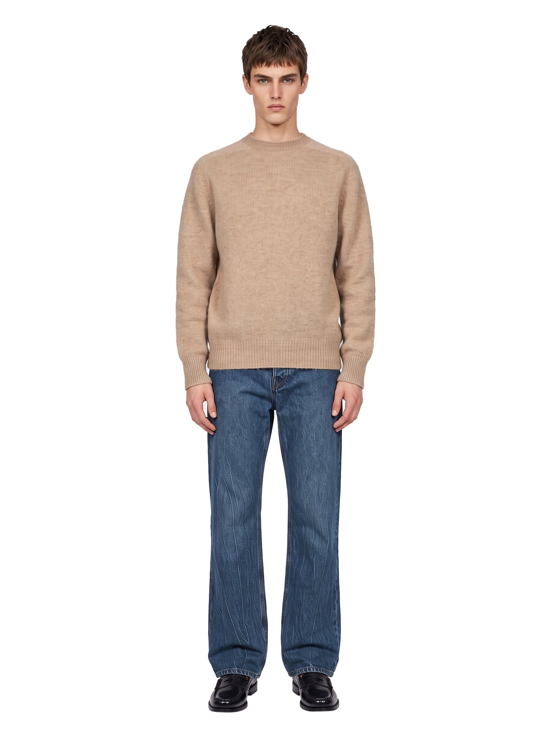 Maglione 2.0 in lana beige 