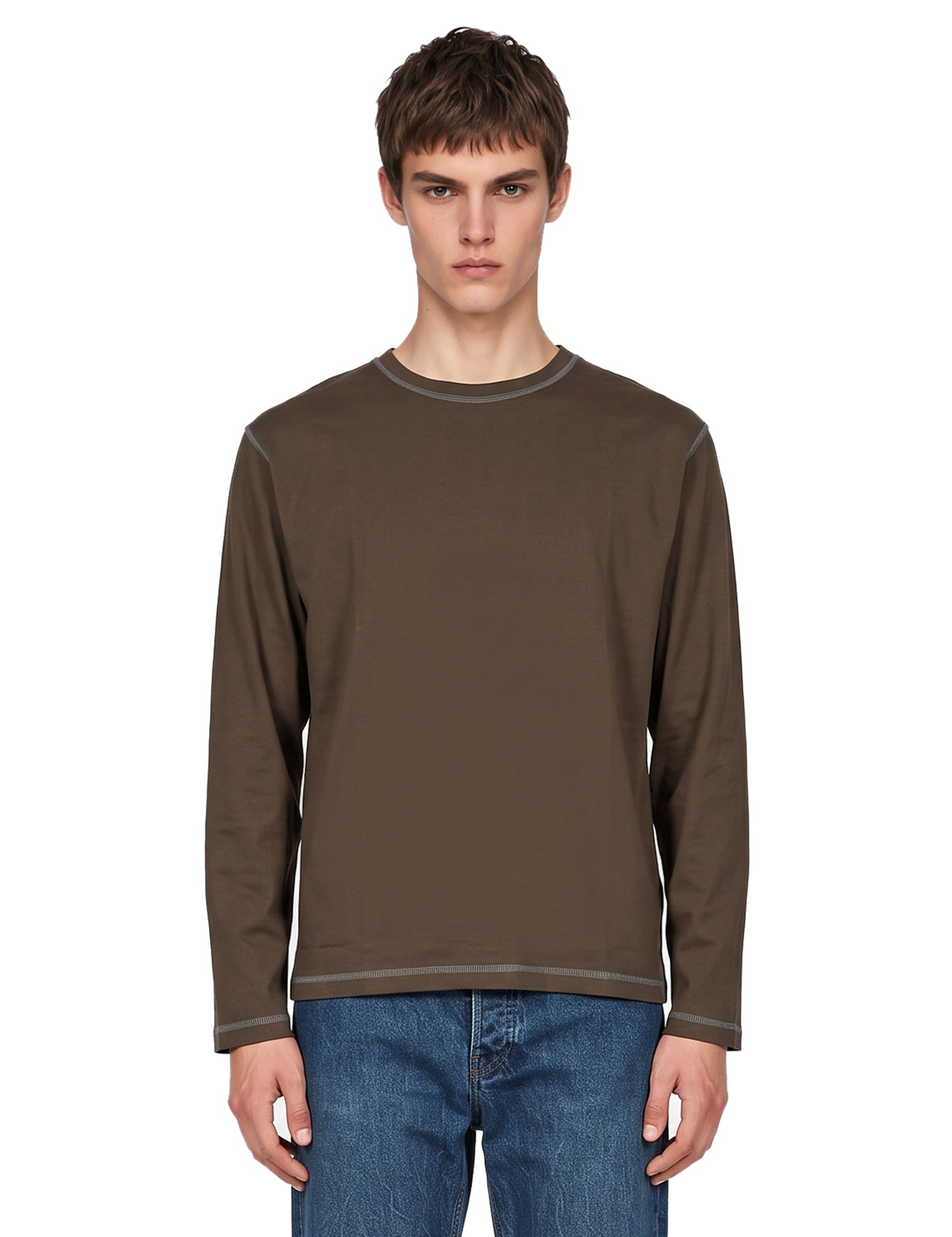 T-shirt 3.0 in cotone marrone 