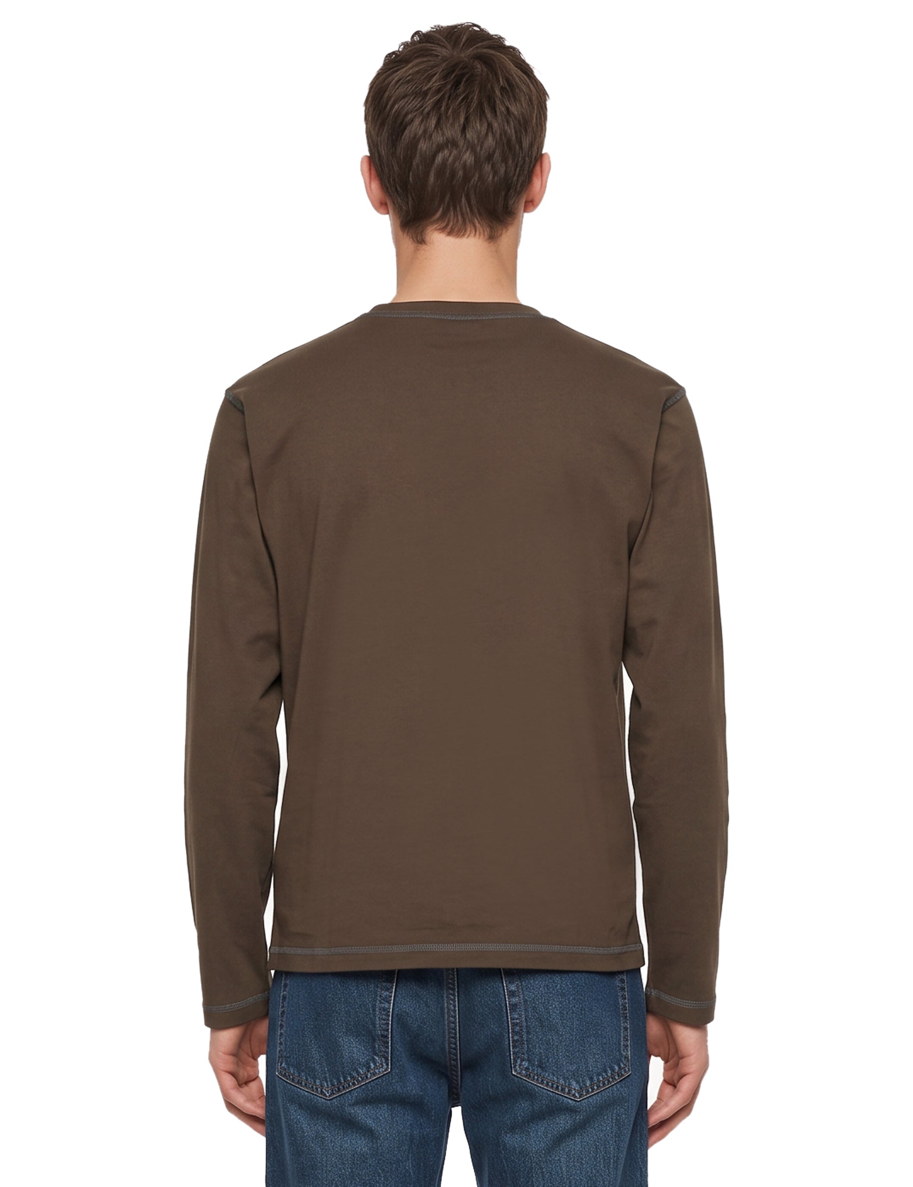 T-shirt 3.0 in cotone marrone 