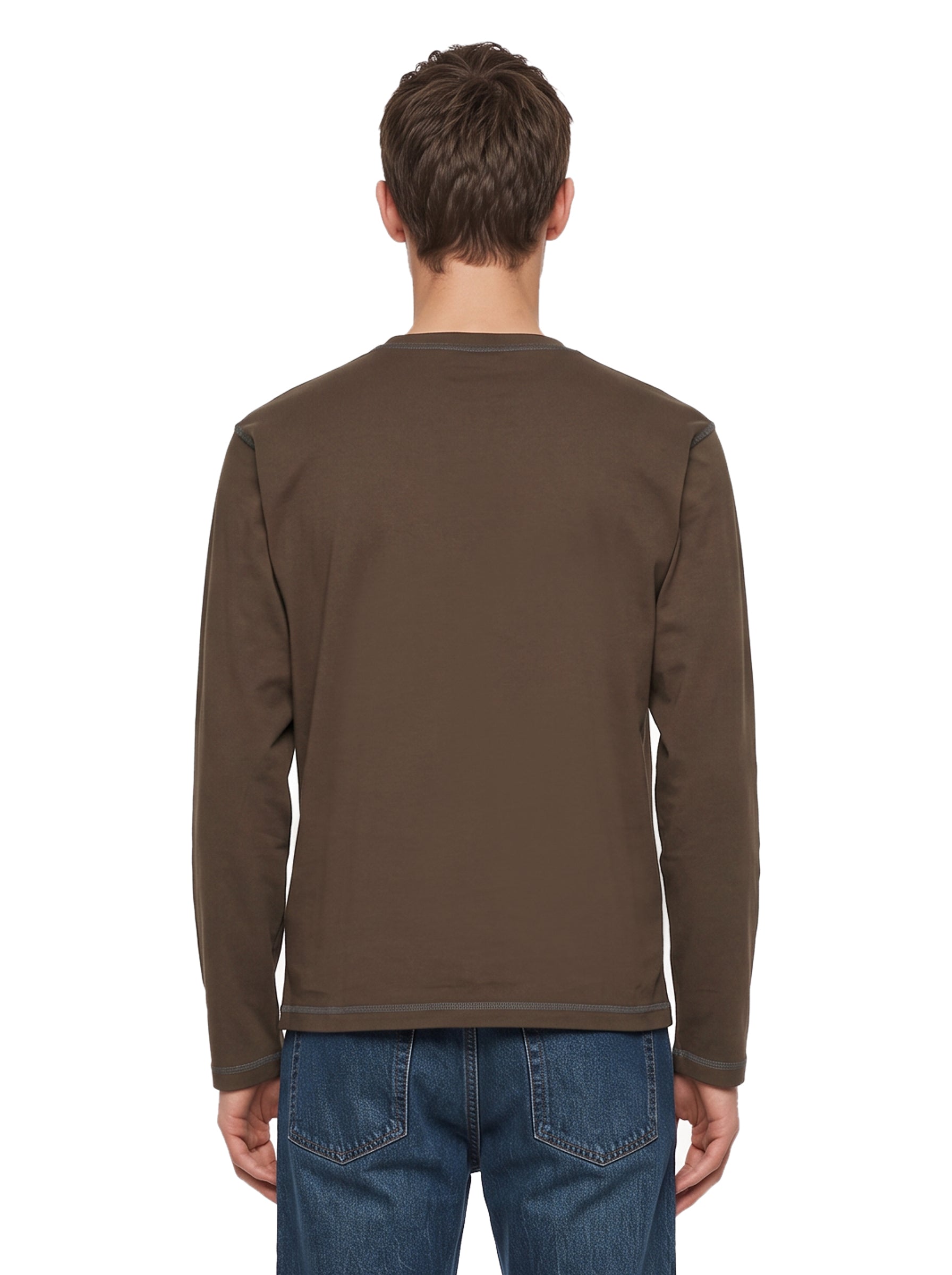 T-shirt 3.0 in cotone marrone 