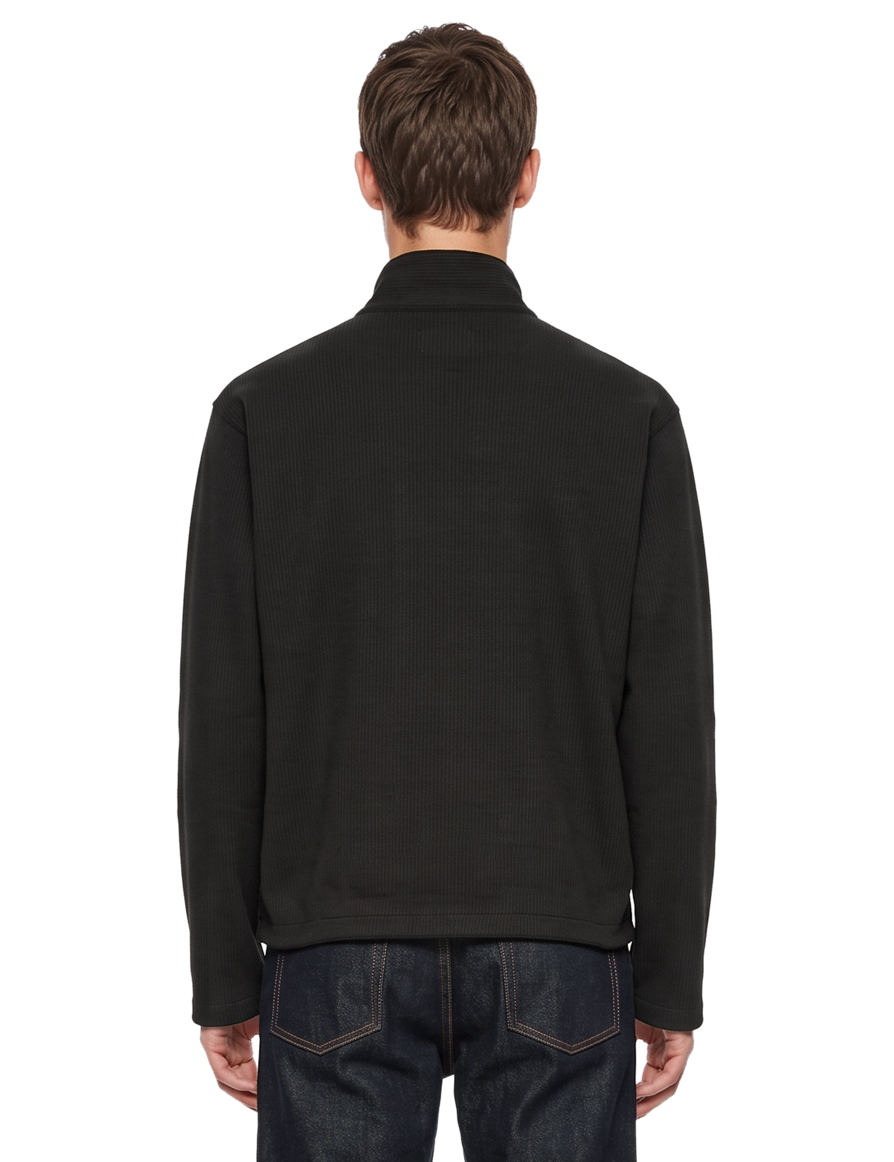 Felpa 1.0 con zip in nero 