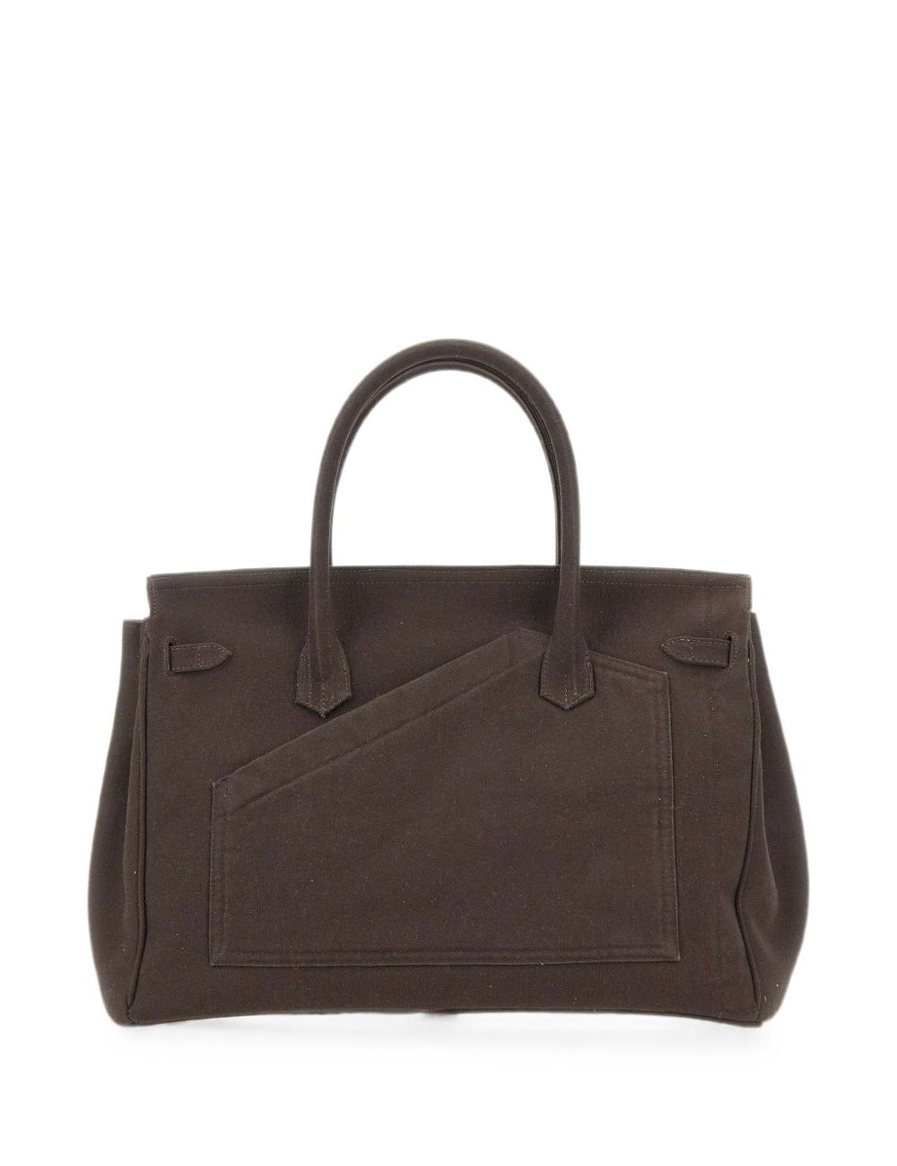 Borsa tote in canvas marrone 