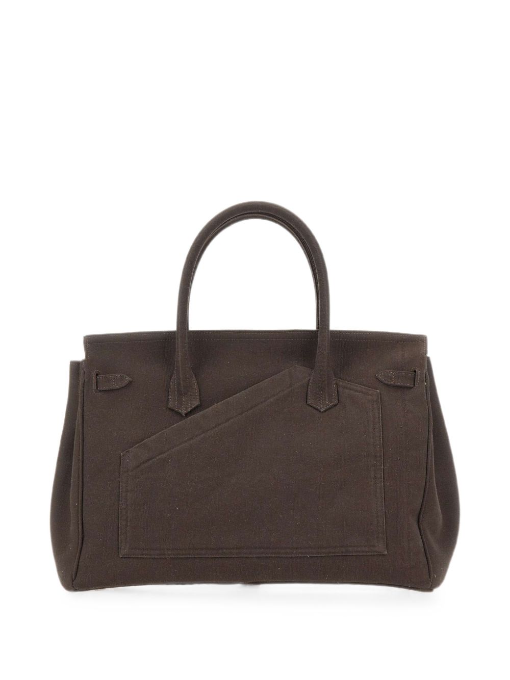 Borsa tote in canvas marrone 