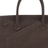 Borsa tote in canvas marrone 