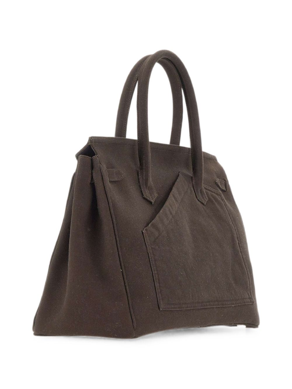 Borsa tote in canvas marrone 