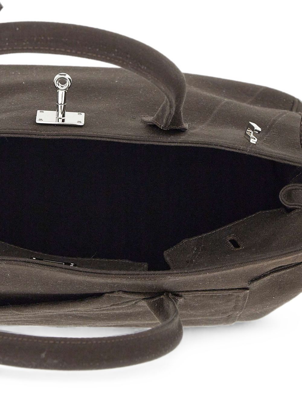 Borsa tote in canvas marrone 