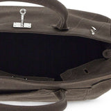 Borsa tote in canvas marrone 