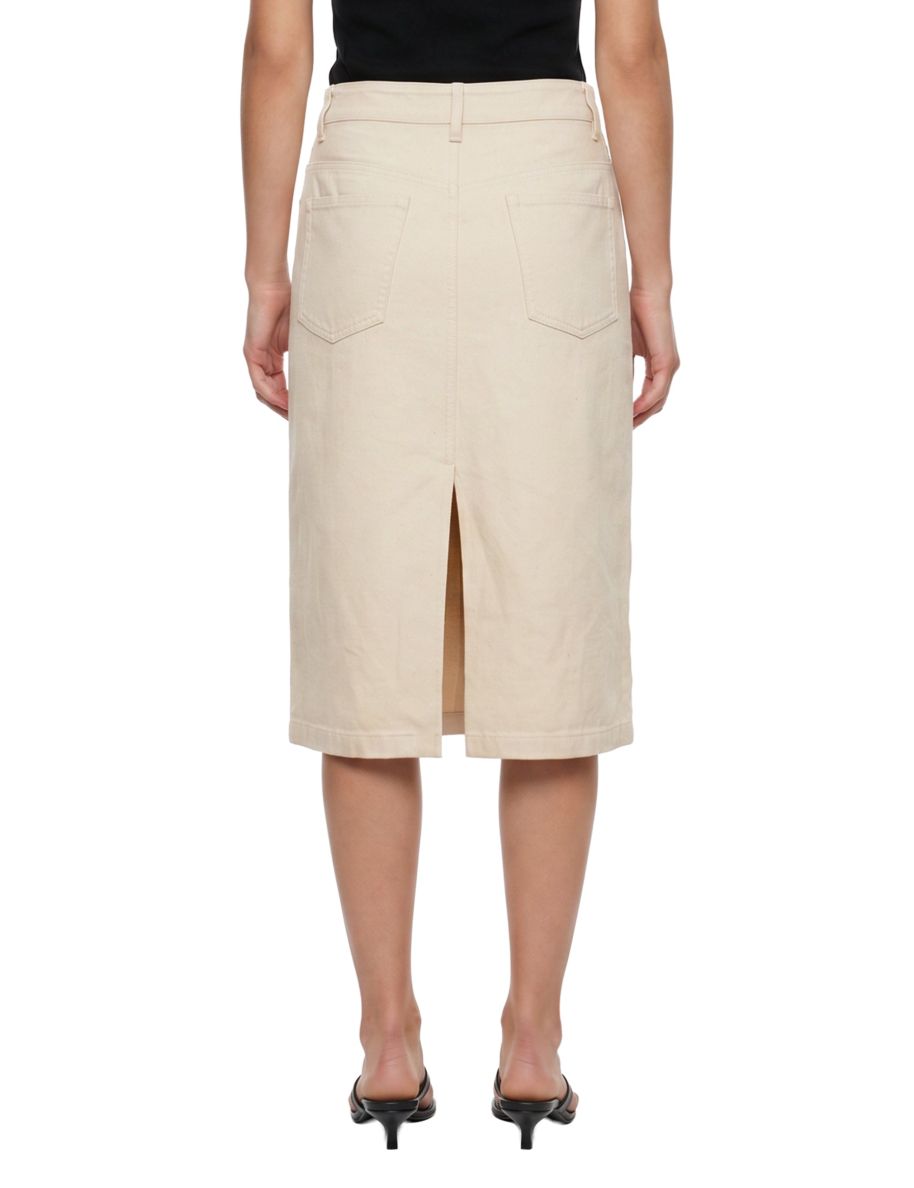 Gonna midi Lizzie in beige 