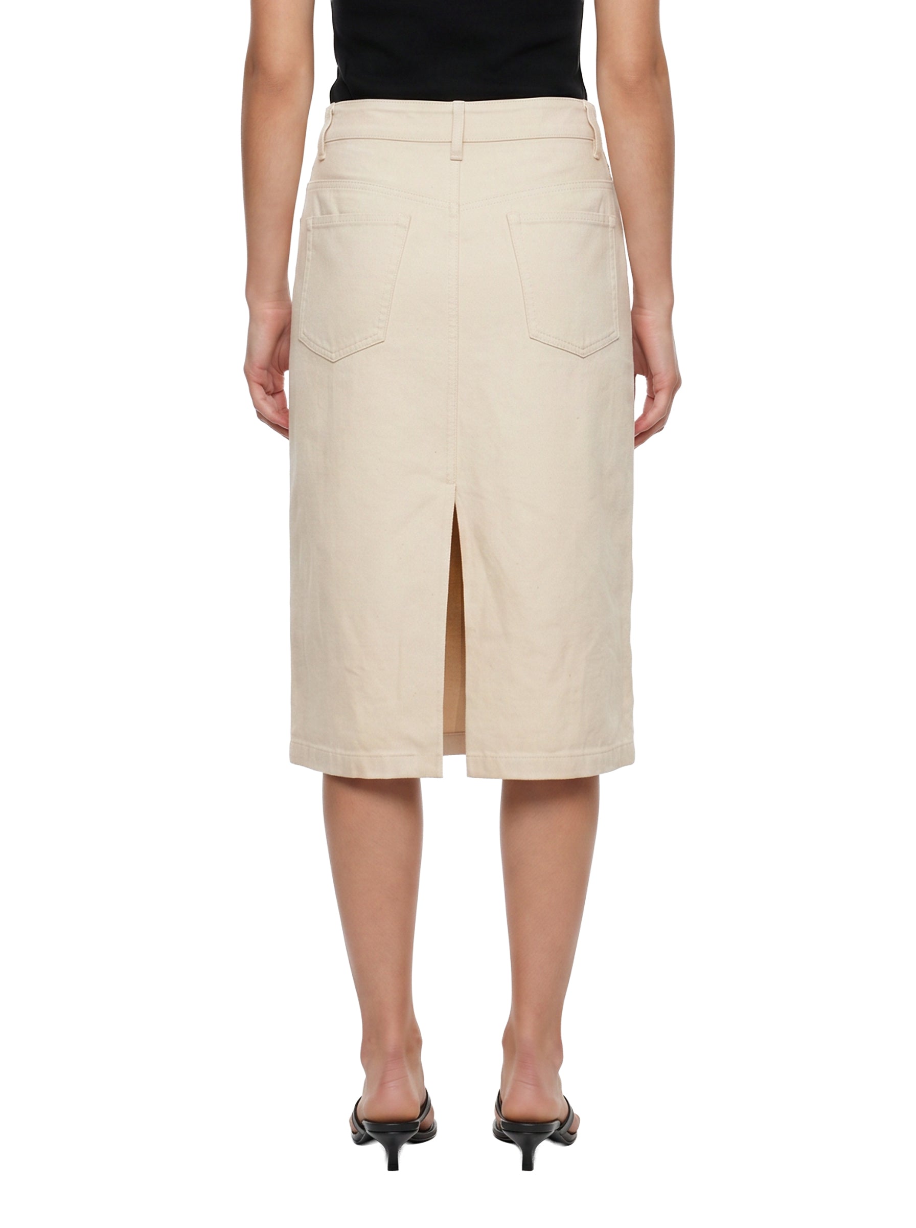 Gonna midi Lizzie in beige 