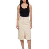 Gonna midi Lizzie in beige 
