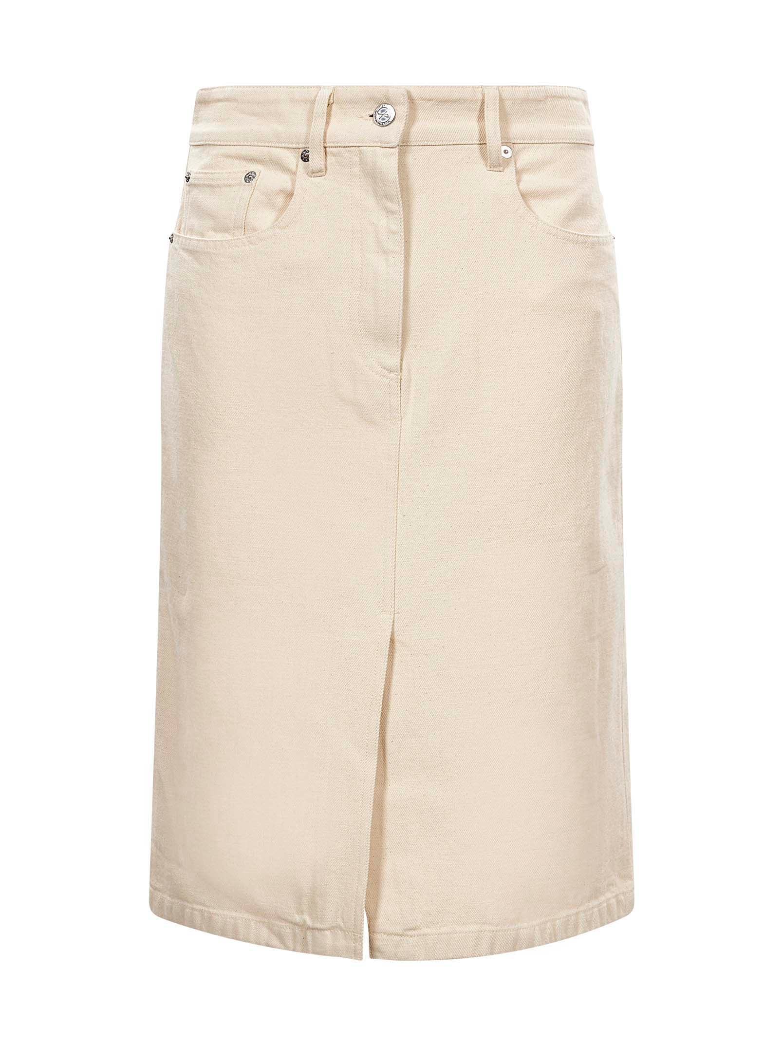Gonna midi Lizzie in beige 