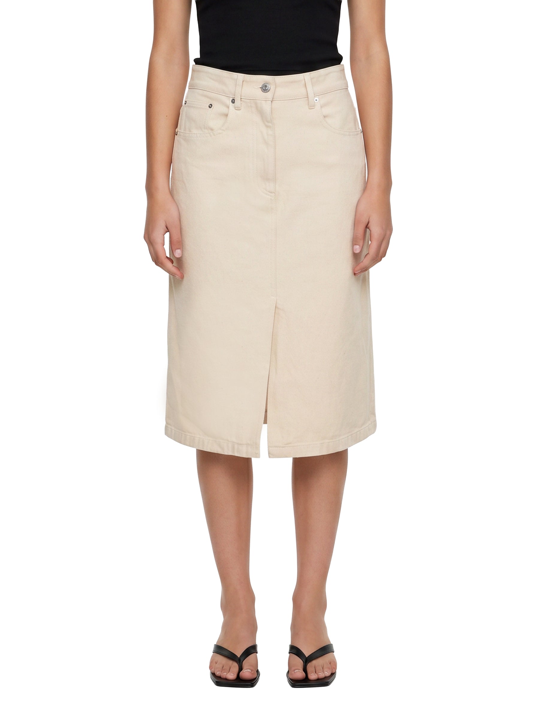 Gonna midi Lizzie in beige 