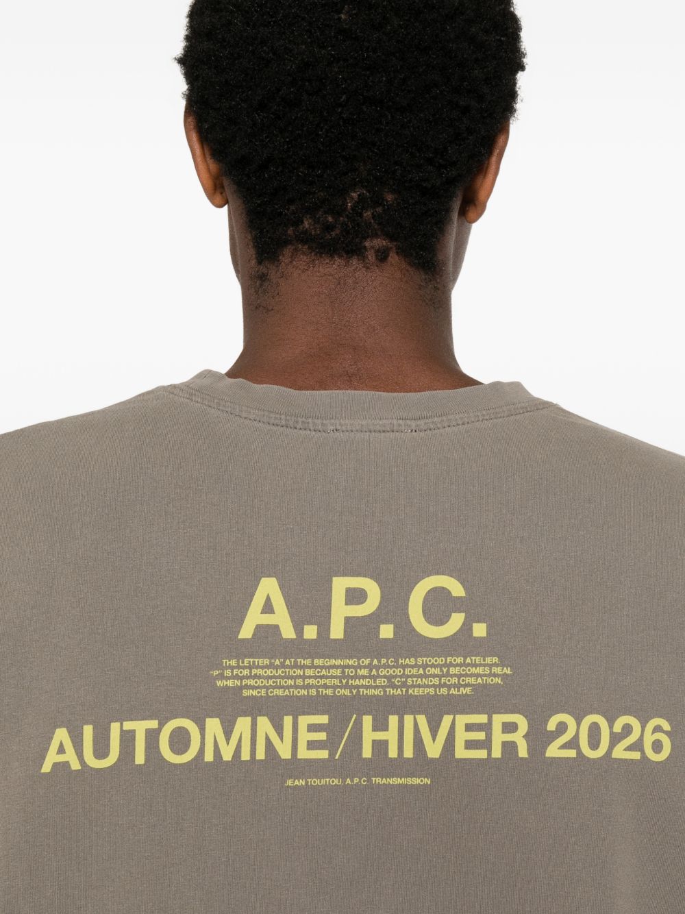 T-shirt Standard Brodé verde 