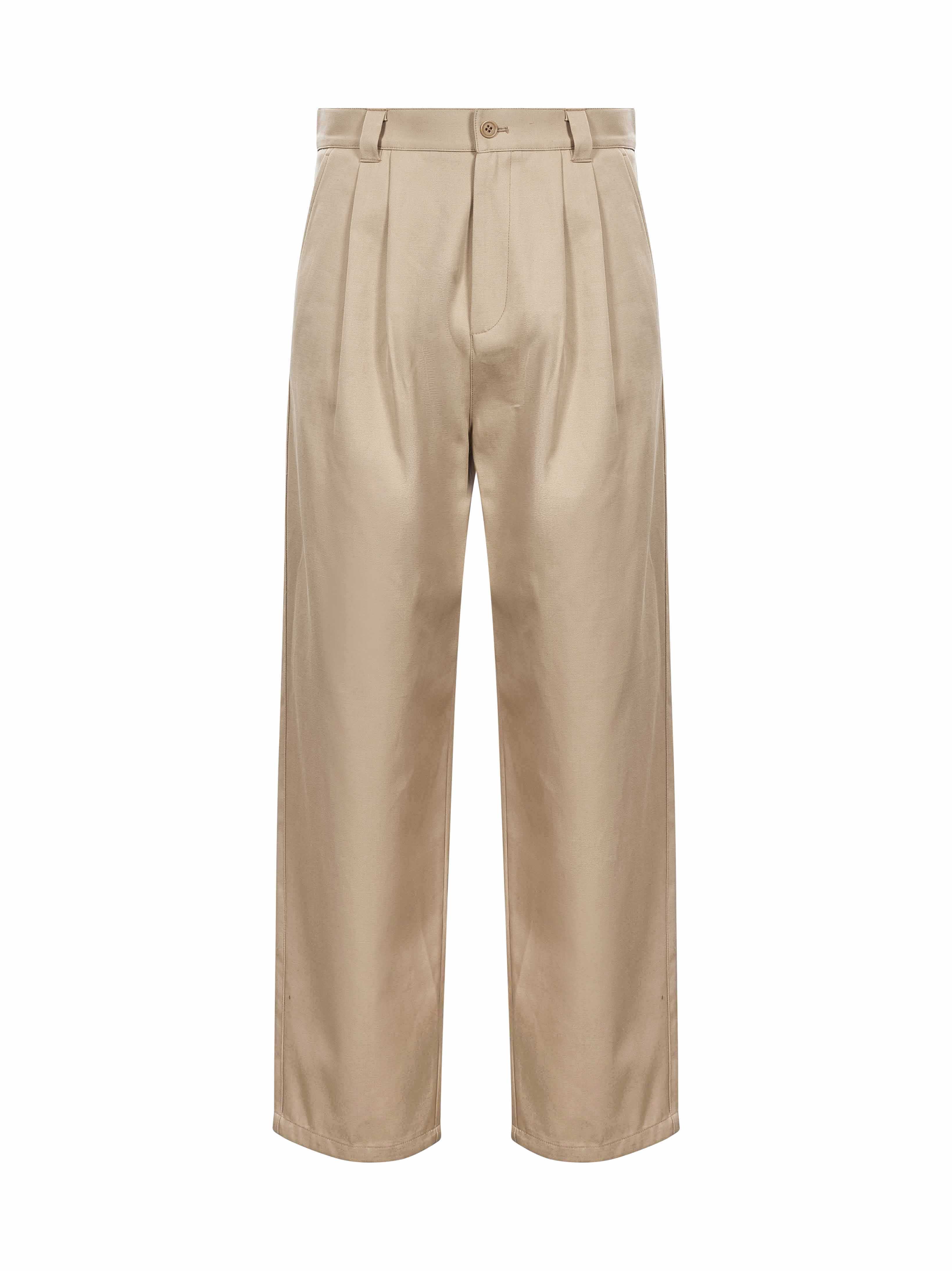 Pantaloni a gamba larga Ricky in beige 