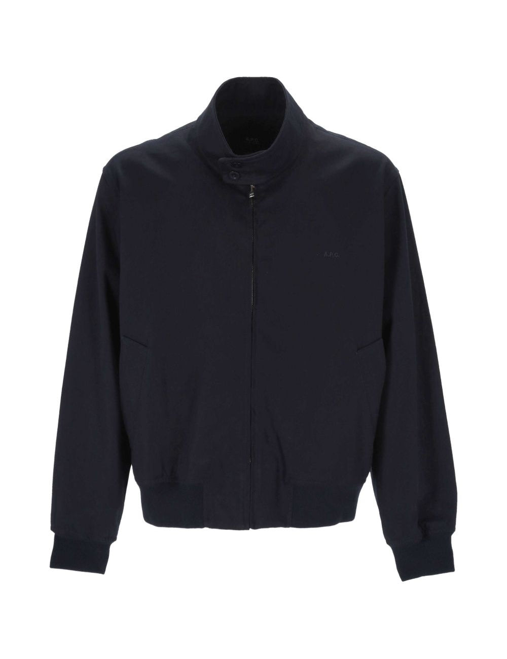 Giacca a zip in blu navy 