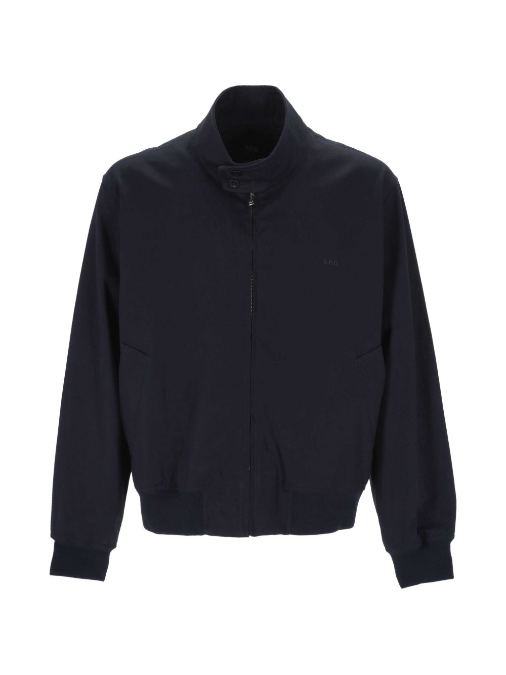 Giacca a zip in blu navy 