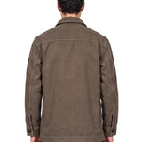 Giacca denim in marrone 