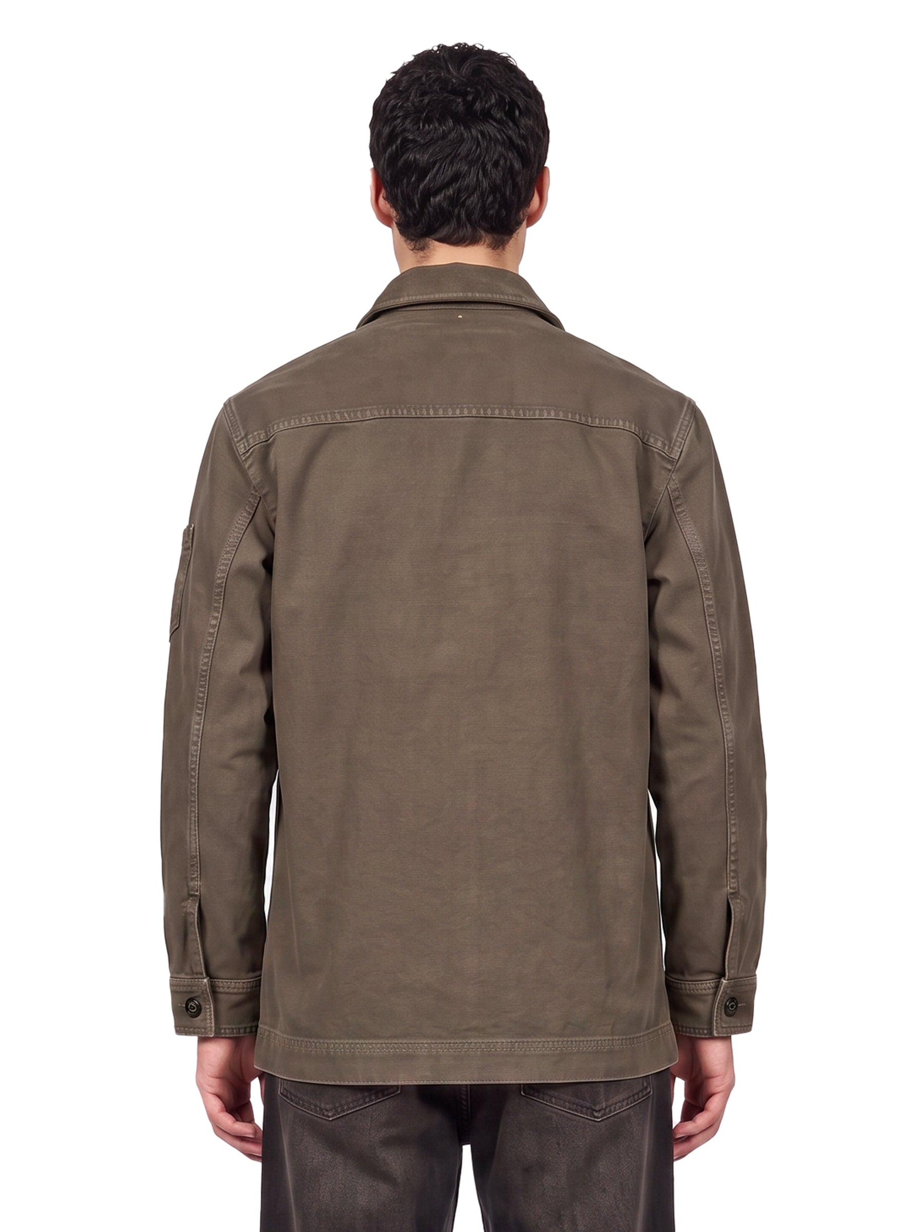 Giacca denim in marrone 