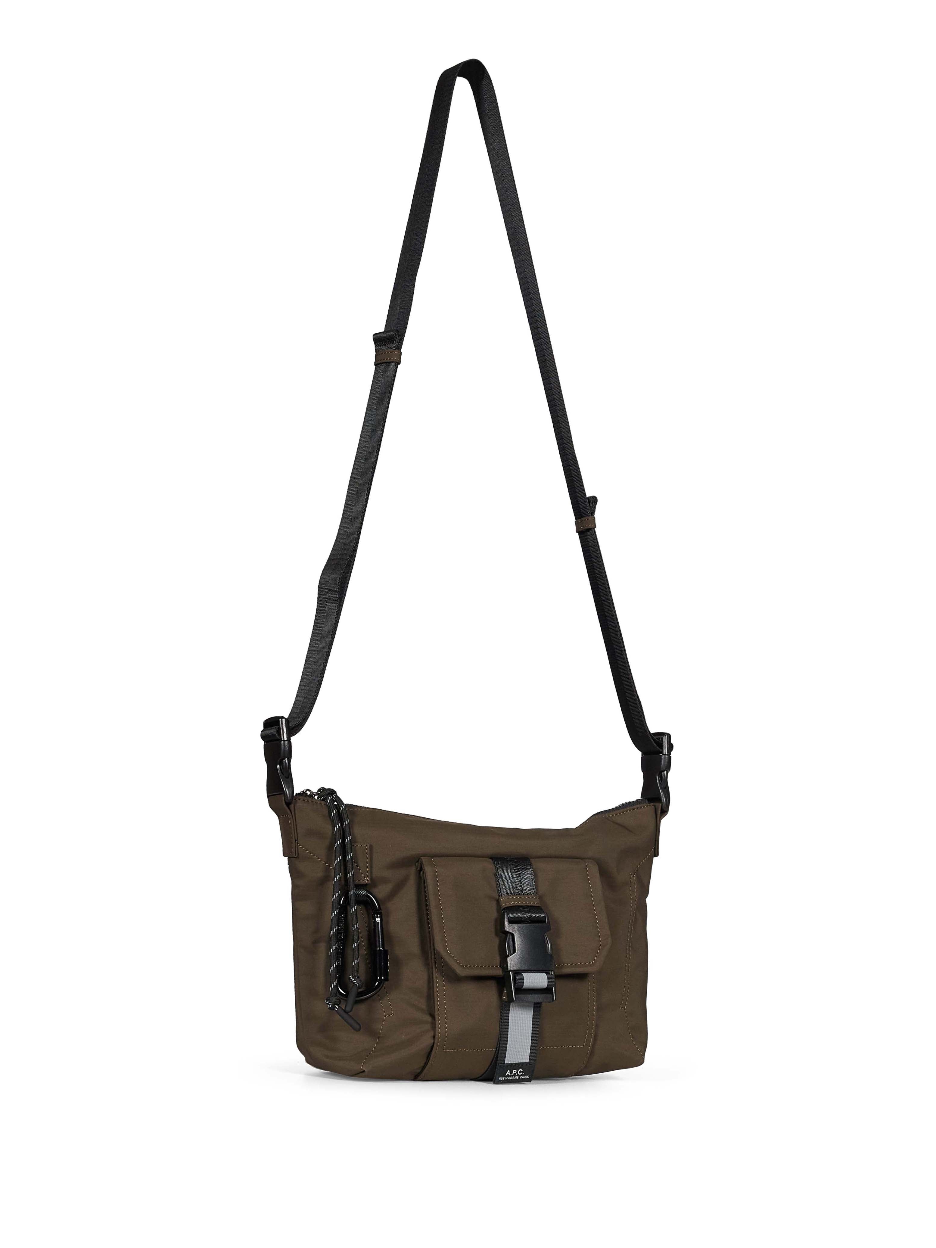 Borsa a tracolla Besace Trek in verde 