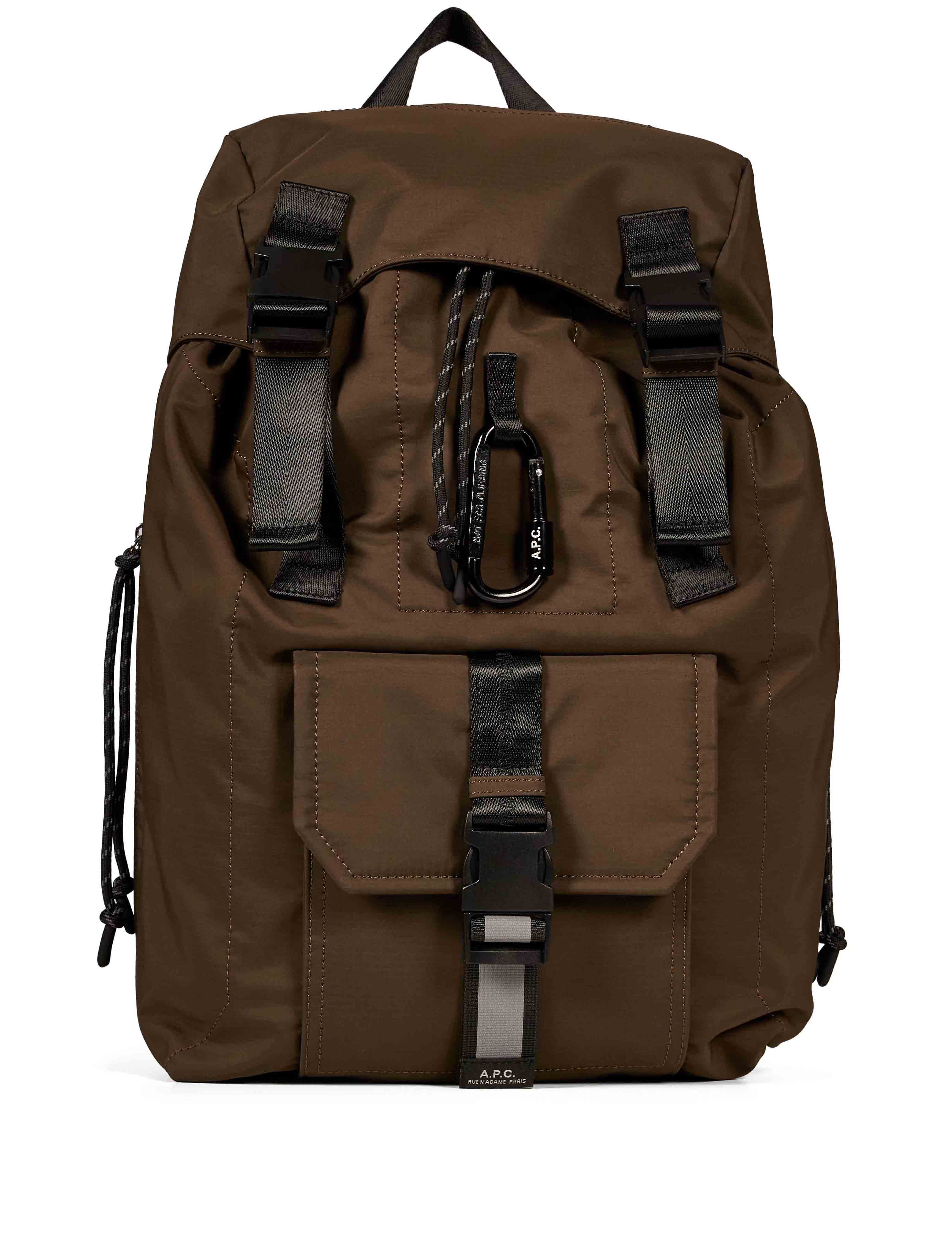 Zaino Trek nylon in marrone 