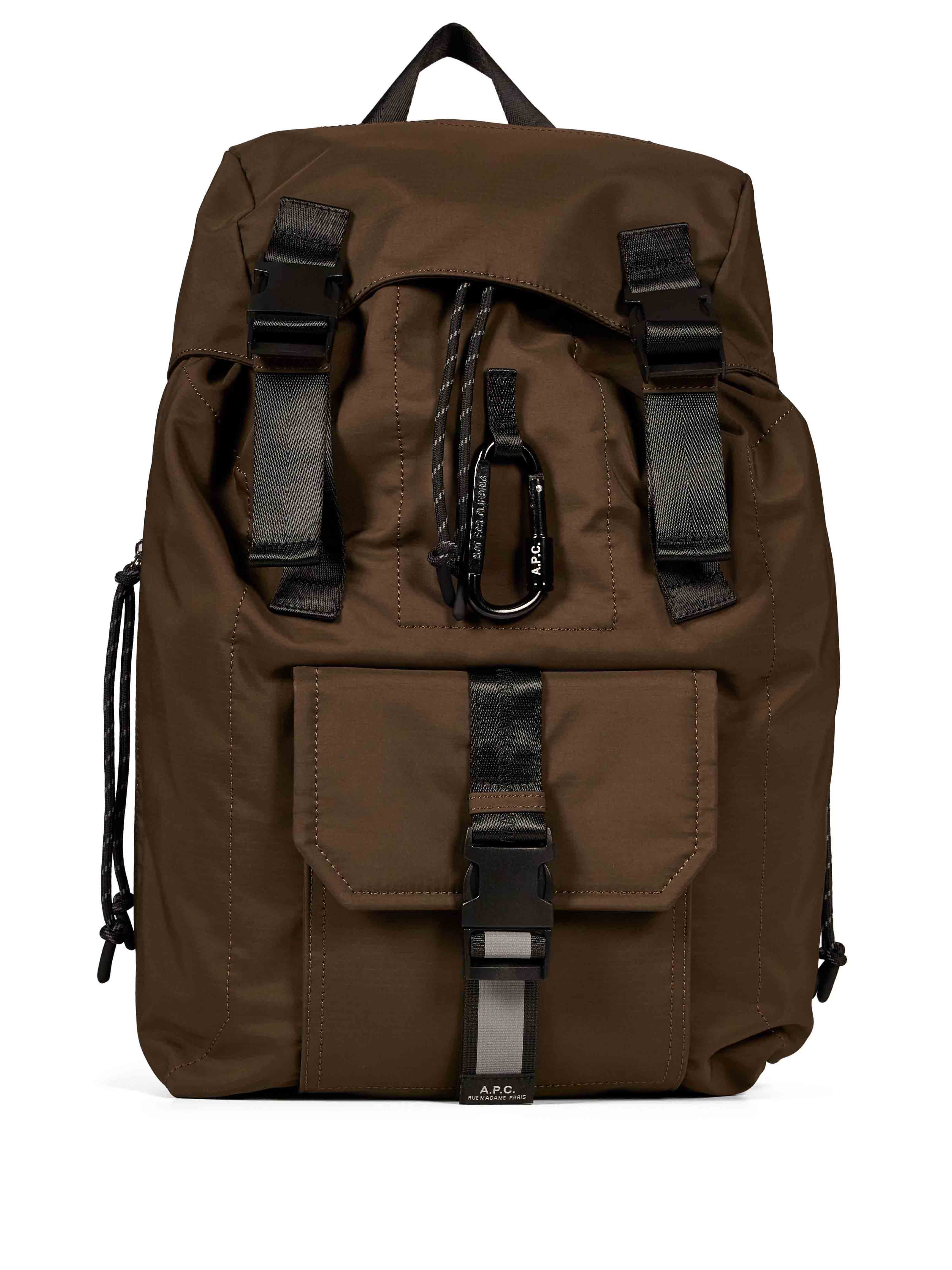 Zaino Trek nylon in marrone 