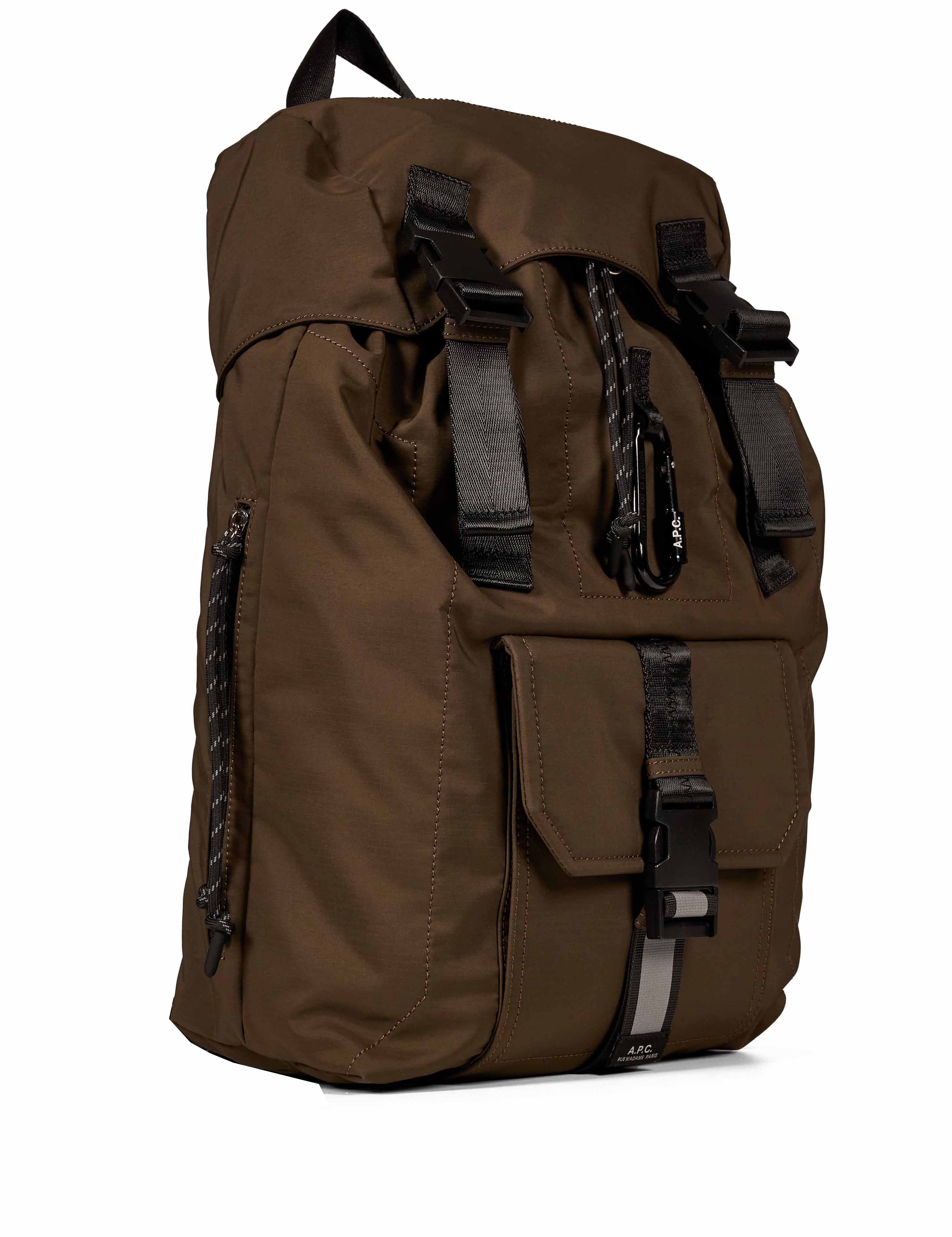 Zaino Trek nylon in marrone 