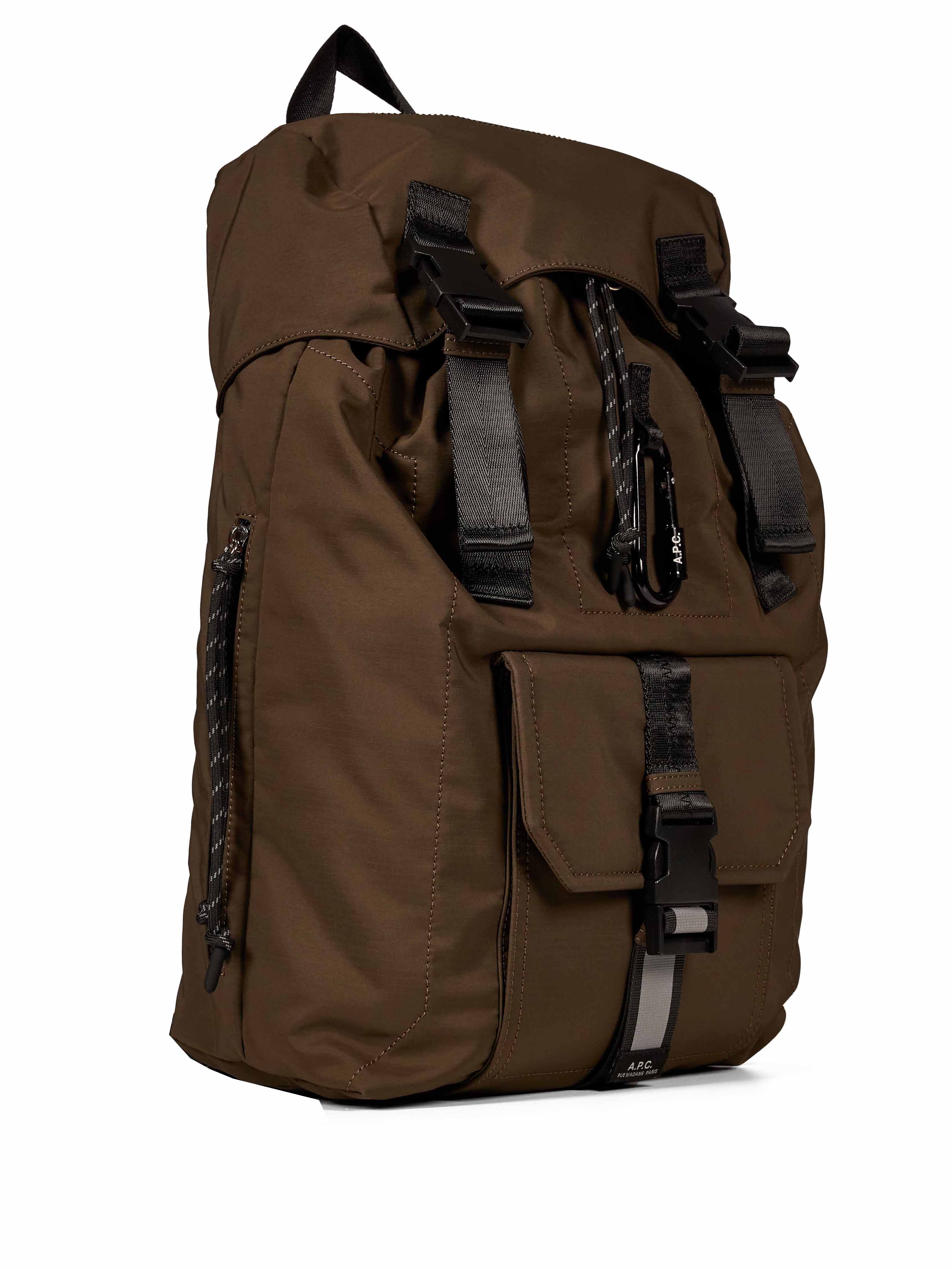 Zaino Trek nylon in marrone 
