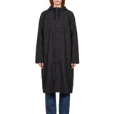 Parka cappuccio in nero 