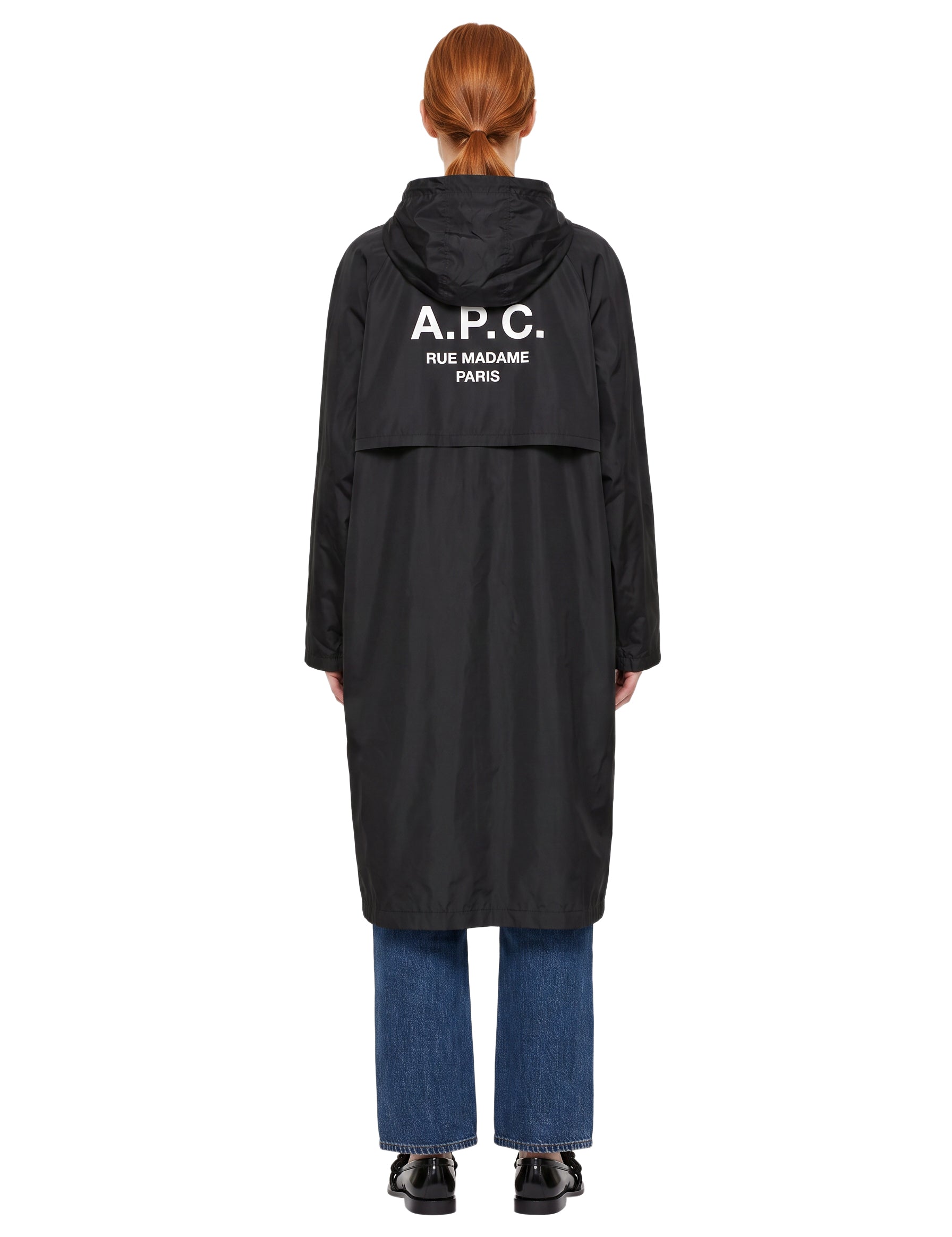 Parka Kim con cappuccio in nero 
