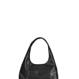 Borsa ninon con logo in nero 