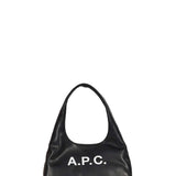 Borsa ninon con logo in nero 