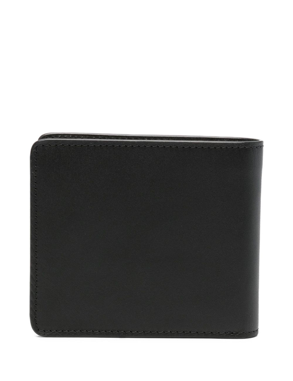 Portafoglio con logo in nero 