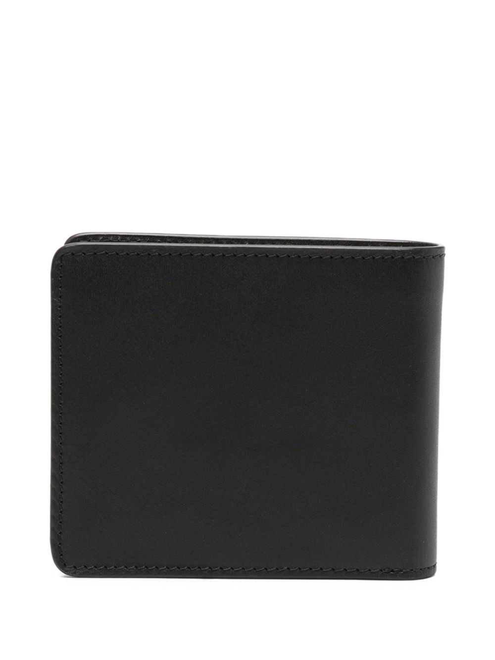 Portafoglio con logo in nero 