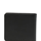 Portafoglio con logo in nero 