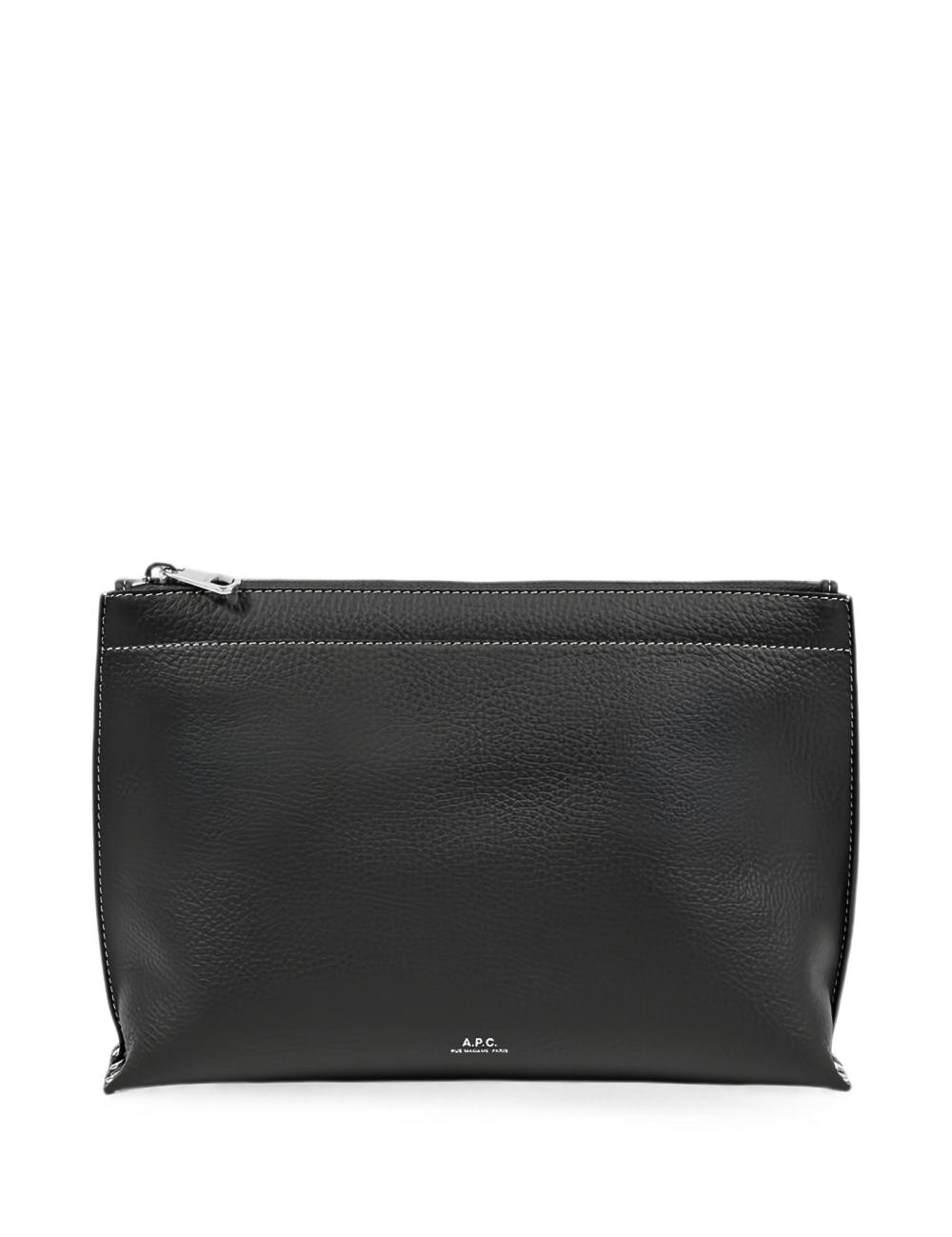 Clutch con logo Neige in nero 