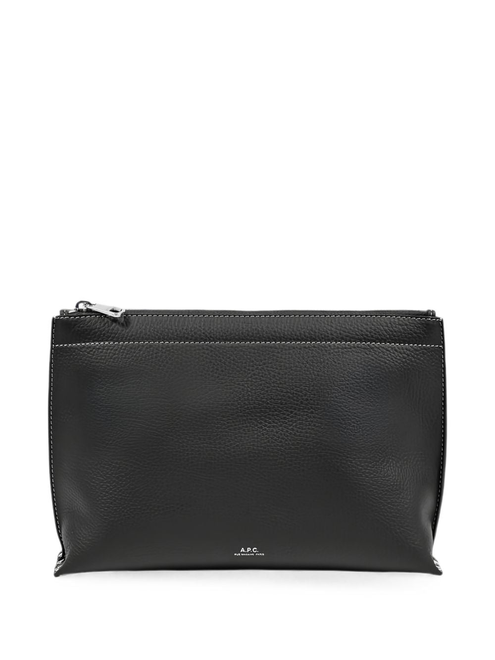 Clutch con logo Neige in nero 
