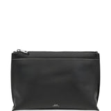 Clutch con logo Neige in nero 