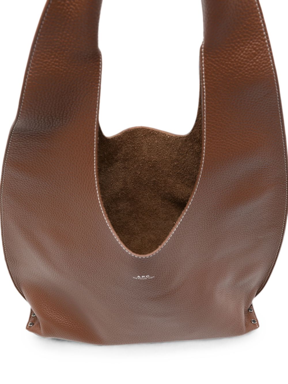 Borsa a spalla pelle marrone 