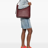 Borsa a spalla Vera maxi in bordeaux 