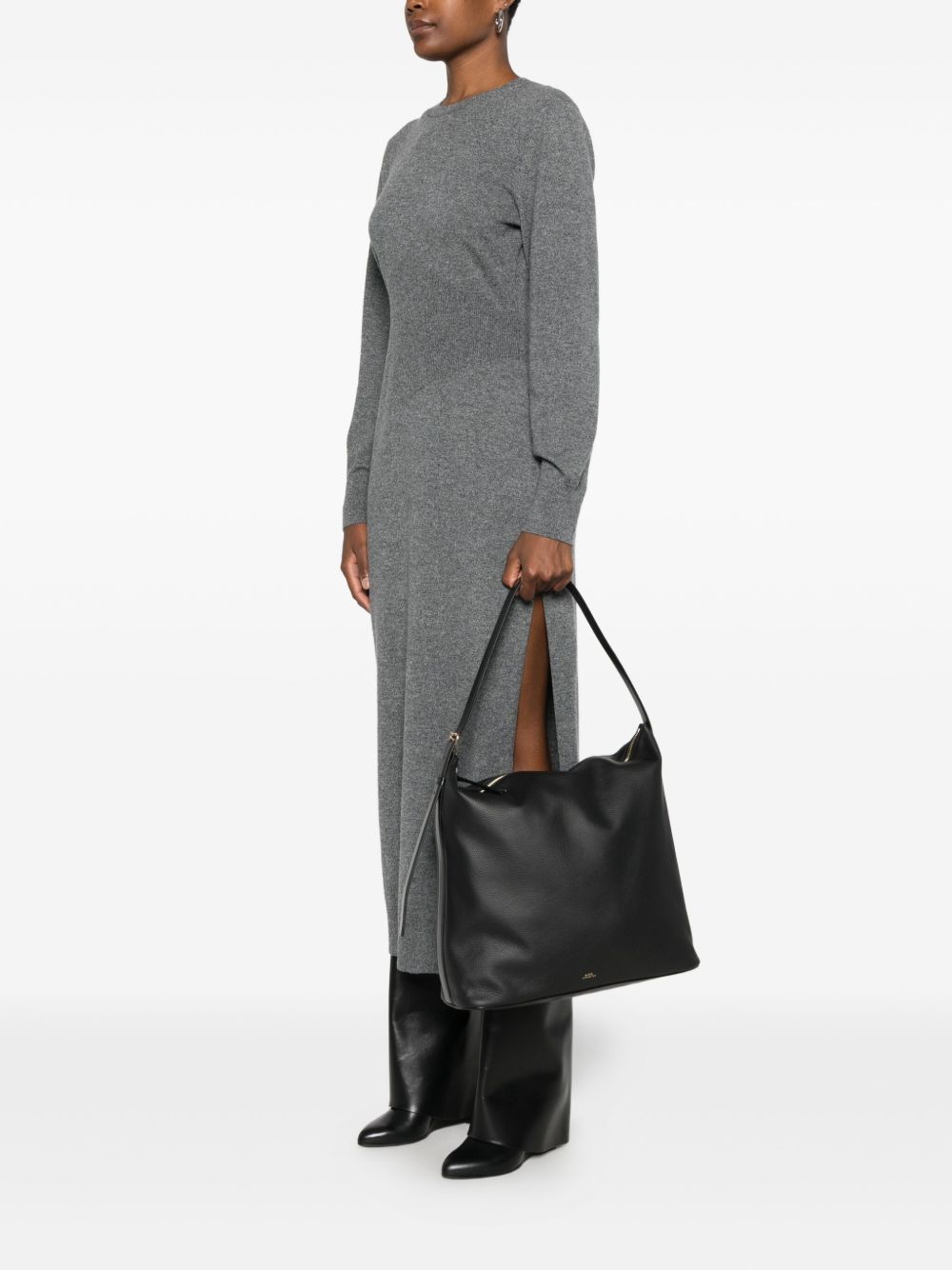 Borsa a spalla Vera maxi in nero 