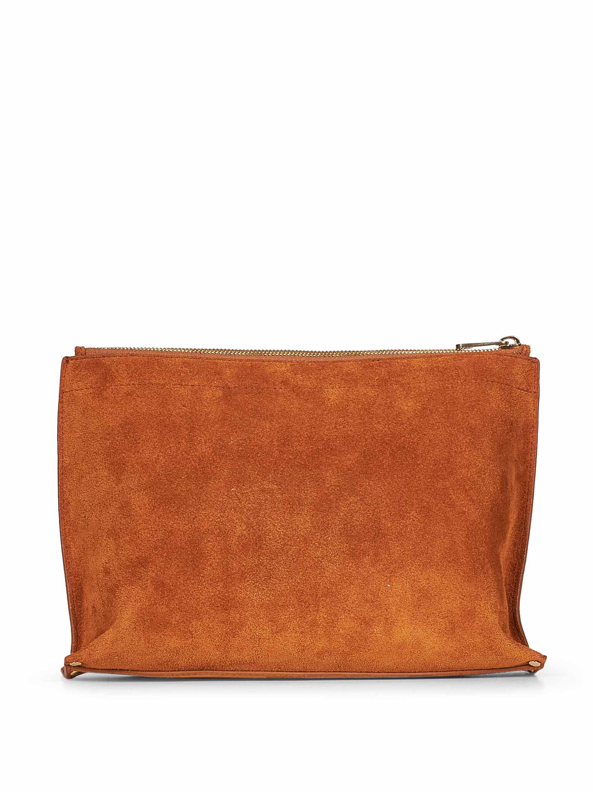 Clutch La Pochette Neige Clou in marrone 