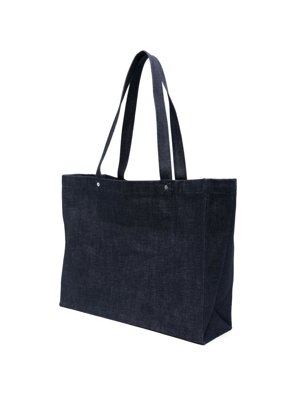 Borsa tote denim Ce Soir in blu indigo 